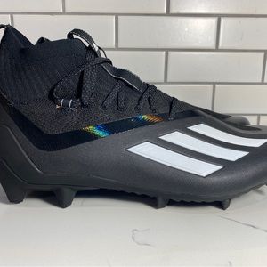 Adidas Adizero Primeknit Football Cleats Black White Men's Size 11.5 GZ0419